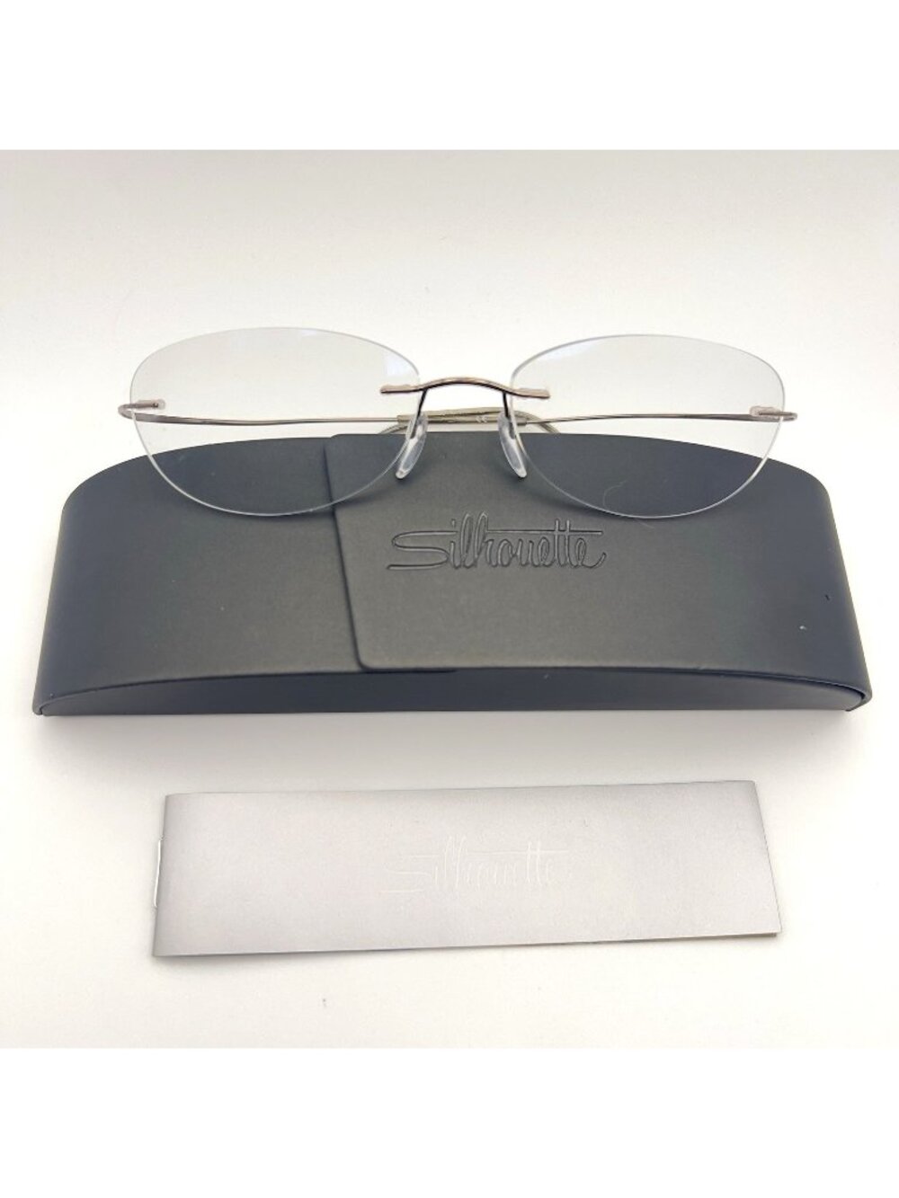 Silhouette 7799 40 6102 Titan Rimless Eyeglasses Mens Silver 40-17-140 Austria